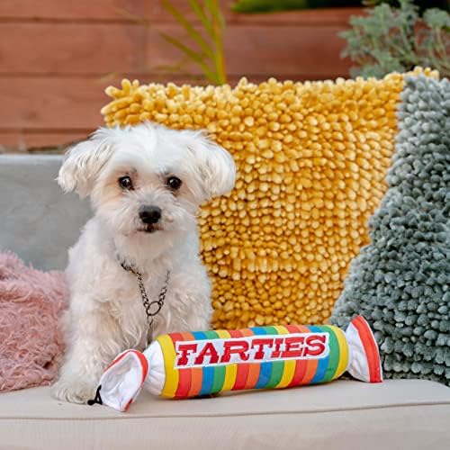 H & K за кучета Power Plush | Фарти (Малки) | Забавна играчка за куче | Играчка за кучета с пищалкой | Подарък за кучета | Забавна, Здрава и безопасна | Пищащая играчка за кучета