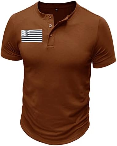 Нощни ризи за Мъже, Пижами, Мъжки Летни Блузи Копчета в Деня на Независимостта, Празнични Леки Ризи С Дълъг