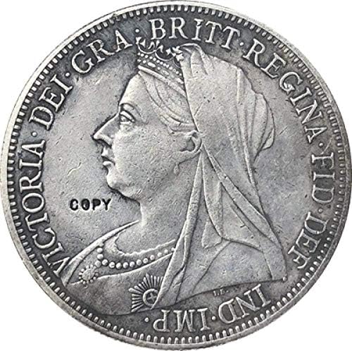 Великобритания 1893 1 Краун - Виктория 3 - аз съм Копие на Портрета на Монети Копия на Бижута за Събиране на