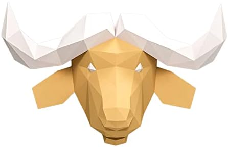 Моделиране на Главата Биволско направи си САМ Хартиена Модел 3D Хартиена Скулптура Геометричен Хартиен Трофей
