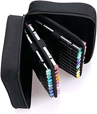 Чанта за маркери химикалки WSSBK Чанта за съхранение на скици Чанта за рисуване с 40 дупки Чанта за съхранение