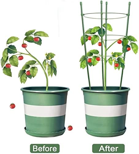 Решетки за домати за градината Малки 4 Опаковки Увивни растения в помещението за Краставици и зеленчуци в саксии,