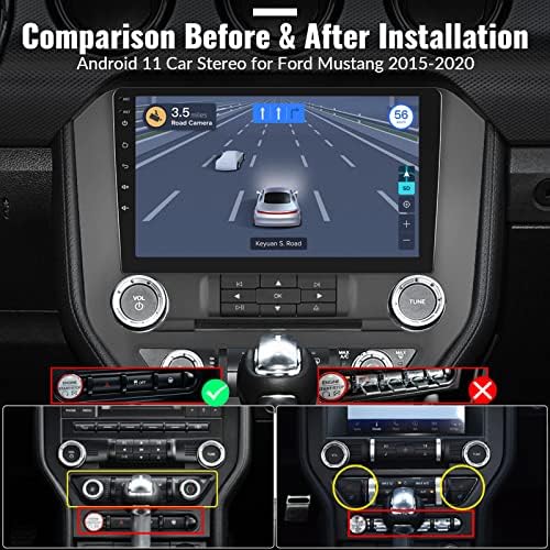 Автомагнитола за Ford Mustang 2015-2020, Автомагнитола Android 11 с Apple Carplay Android Auto, Автомагнитола