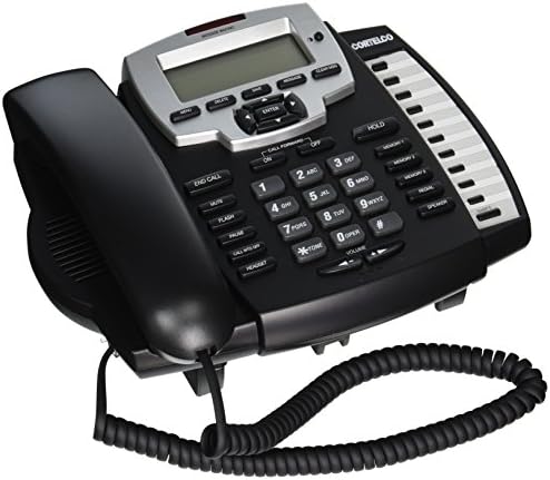 Cortelco Модел ITT-9125 идентификация на обаждащия се Жични а едноредово Многофункционален телефон