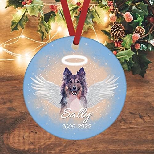 Паметника на Кучето Потребителското си Име Дата Украшение на Паметника на Тема Кучета Керамични Коледни Украси