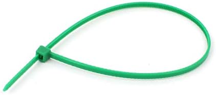 X-DREE 3 мм x 200 мм Самоблокирующиеся найлонови кабелни връзки Тежки промишлени телена на основата на мълния Зелен 100 бр. (Фасетка fermacavi от найлон autobloccanti да, дължина на 3 ?