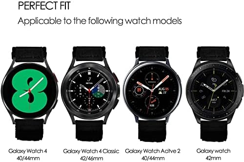 MOFREE Galaxy Watch 4 Класически Каишка 42 мм/46 мм/Galaxy Watch 4 Каишка 40 мм 44 мм, 20 мм Найлонов Взаимозаменяеми