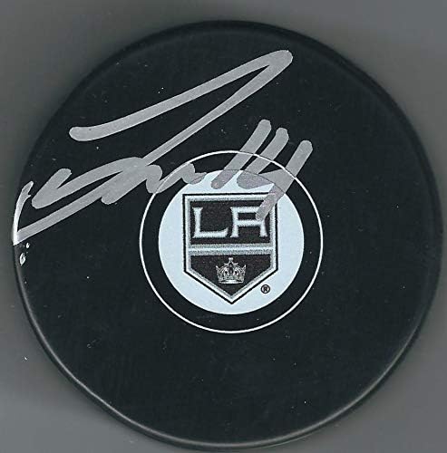 Хокейна шайба БРЕНДАН ЛЕЙПСИКА Лос Анджелис Кингс с автограф - за Миене на НХЛ с автограф