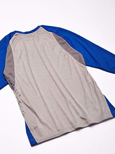 Бейзболна риза CHAMPRO Extra Innings с 3/4 ръкав; M; Сив