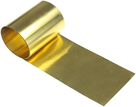 YUESFZ Латунная плоча на Месинг Златен лист Фолио Фолио Табела H62 САМ Експеримент Лист с Дебелина 1 мм, с дължина