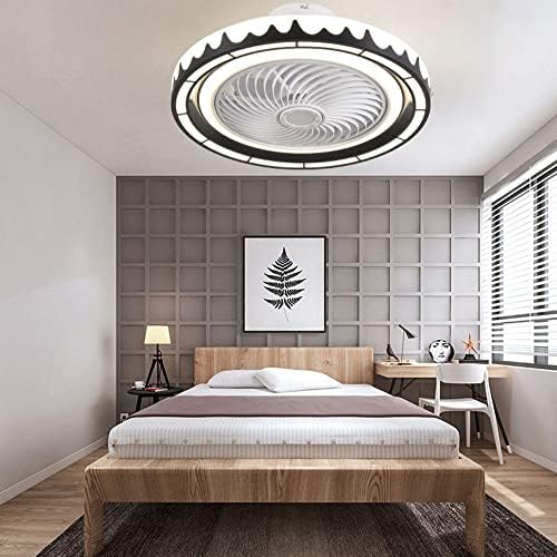 KMYX Nordic Проста Домашна Вентиляторная Лампа LED е Невидим, Безшумен Вентилатор на Тавана Лампа Нископрофилен