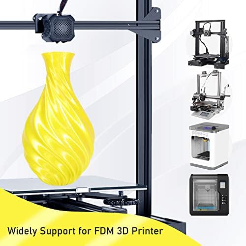 Коприна Жълтата Лъскава нишка за 3D печат PLA, 1 кг 2,2 кг 1,75 мм, материал за 3D печат с висока точност диаметър,