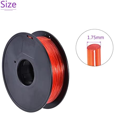 DMiotech 1,75 мм 0,5 кг Направления за 3D печат TPU Презареждане Червен Цвят Точност на размерите +/- 0,05 mm