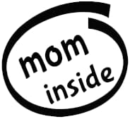 Стикер Мама е вътре по индивидуален дизайн Check - различни цветове и размери