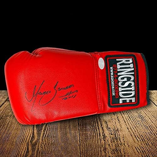 Боксови ръкавици Marco Antonio Barrera HOF 2011 с автограф на ринга - Боксови ръкавици с автограф