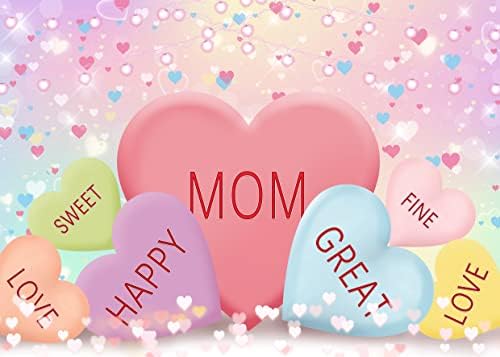 SJOLOON Happy Mother ' s Day Background Сърдечен Топло Фотофон за парти в чест на Деня на Майката, Банер, Студиен