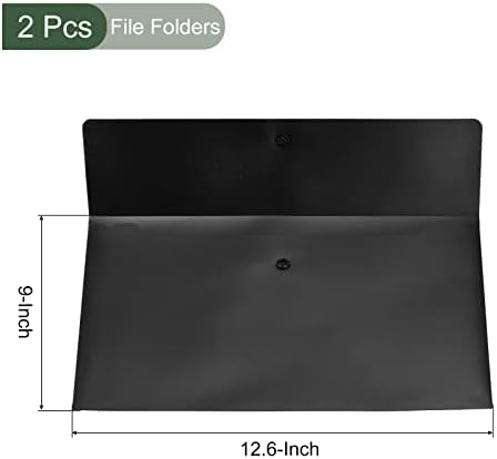 YOKIVE 2 опаковки на Папките за файлове, Чанта за файлове под формата на плик формат А4, Найлонови Джобове за