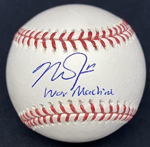 Военна машина Майк Пъстърва Подписа С Бейзболна MLB - Бейзболни Топки С Автографи