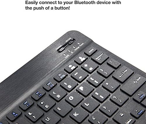 Клавиатура BoxWave е Съвместима с Alcatel Joy TAB (клавиатура от BoxWave) - Bluetooth клавиатура SlimKeys, Преносима