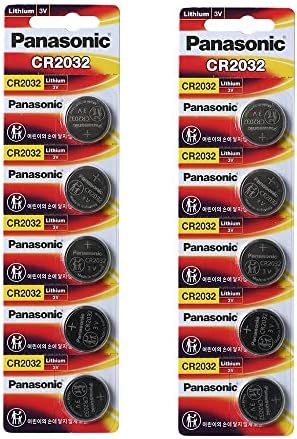 Литиева батерия Panasonic CR2032 3V 2 опаковки X (5ШТ) = 10 за еднократна употреба батерии
