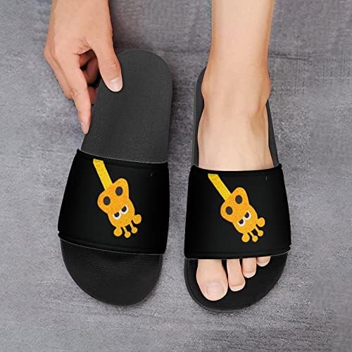 Симпатични чехли с отворени пръсти във формата на Жираф за жени и Мъже, Домашни Чехли за баня от PVC, Нескользящие