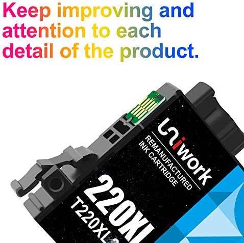Подмяна на възстановеното мастилницата Unework за Epson 220 XL 220XL T220XL за използване в тавата за принтер