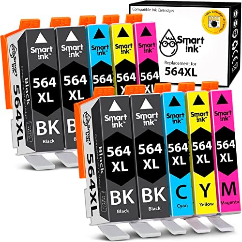 Замяна на касета, съвместим с Smart Ink, за HP 564 XL 564XL High Yield 10 Combo Pack (4 черни и 2 C/M/Y) за
