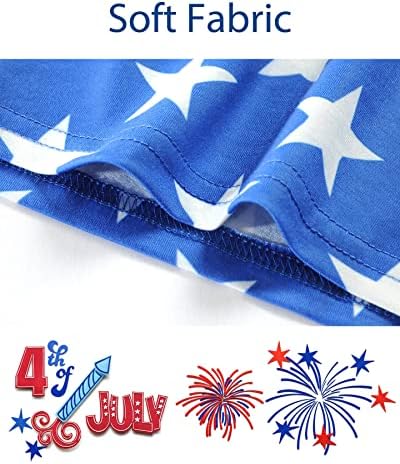 Тениски за малки момчета на 4 юли, Тениска с американския Флаг, Патриотични Блузи с Къс ръкав на Деня на Независимостта