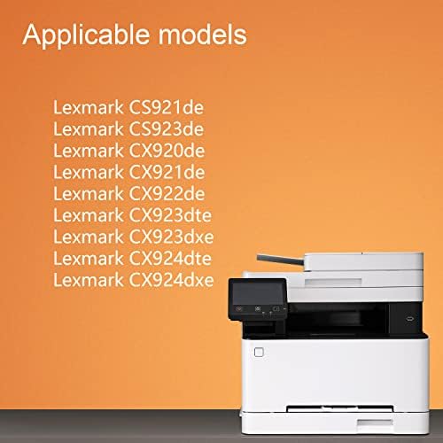 SAIBOYA Рециклирана тонер касета CS92X/CS921 за Lexmark 76C00K0 76C00C0 76C00M0 76C00Y0 за принтери Lexmark