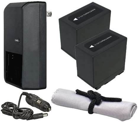 Интелигентни батерии (2 единици), съвместими с пътно зарядно устройство Panasonic HC-X1000 + AC/DC