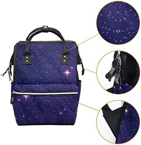 Чанта за Памперси Galaxy Purple Мъглявина Чанта За Грижа Чанта За Смяна на Пелени