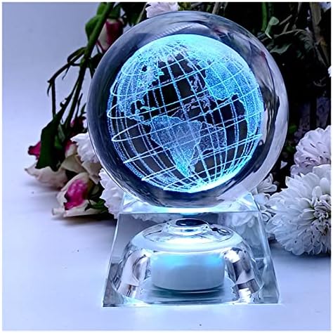 Кристална топка MIMSKI NUGROHO с 3D Гравиране, Модел на Планетите, Обхват, Астрономически Подарък, Декорация