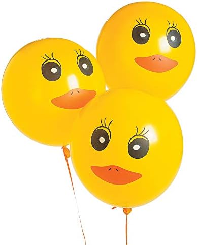 Латексови балони с принтом Патица - Съраунд комплект от 48 фигури - декорация за Партита