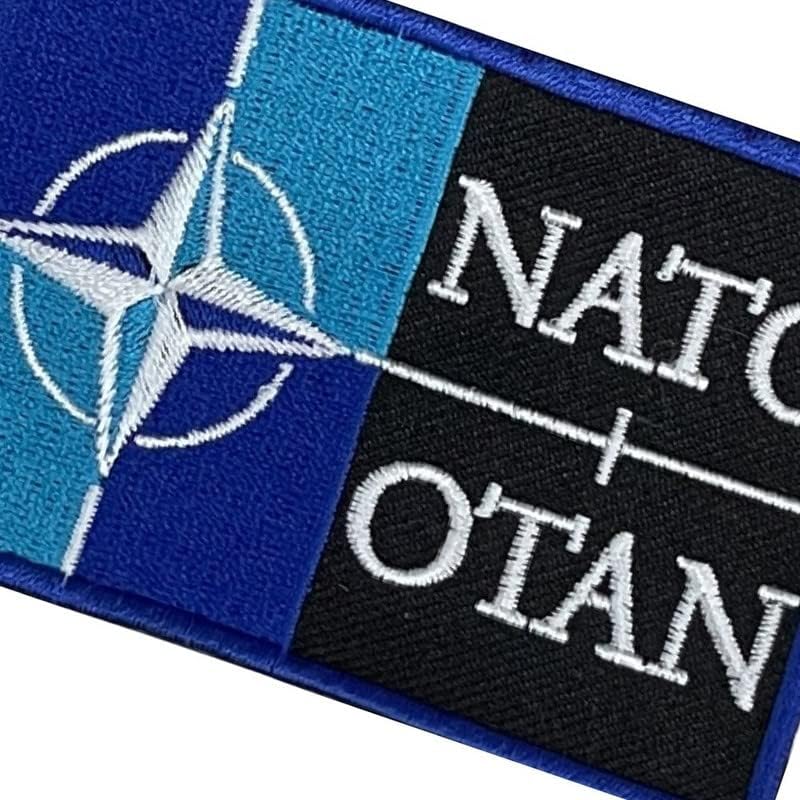 На жени с логото на A-ONE + нашивка с емблемата на хартата на НАТО, 2 бр. в опаковка, Жени на ревера за аксесоари,