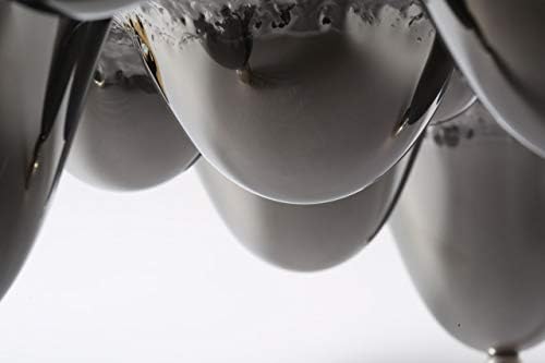 Декоративна Купа и ръчно изработени арт стъкло Plus Object Течен метал - Сребро - Красив акцент на Домашен интериор