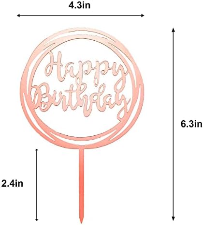 Luxiocio Двуцифрен Декорация на 10-ти Рожден Ден за момичетата - Двуцифрен Банер от 10 балони и 6 Опаковки Акрил