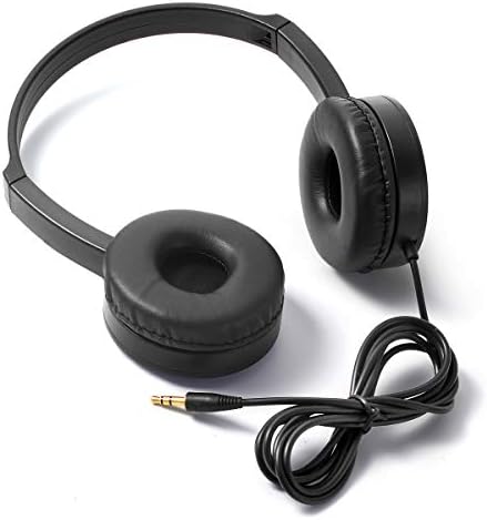 Училищните слушалки Kaysent за учениците в класа (KHPC-12B) 12 опаковки на Детски слушалки черен цвят за училище,