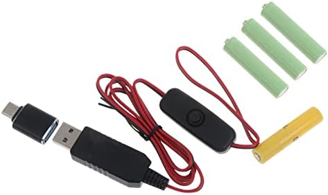 Отсекатели Батерии тип ААА за ежедневников, захранващ Кабел, USB Type C с дължина 1 М, 4 бр., от 1,5, 4 Батерии
