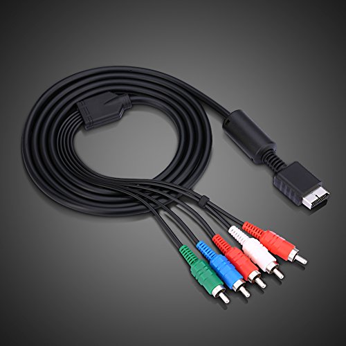 Аудио кабел Vipxyc, 1.8 m, AV Multi Out-Компонентен кабел с Цветни Конектори за игри PS2, PS3
