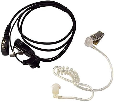 2X HQRP 2-Пинов Акустична Тръба на слушалка, Слушалки и Микрофон Съвместими с Yaesu FT-708R, FT-73, FT-73R,