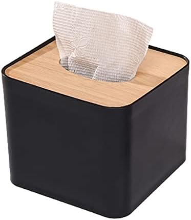 ZHUHW Творчески Дървени Кутии за Салфетки Здрава Хартиена Кутия В Изчистен Стил Квадратна Кутия За Салфетки
