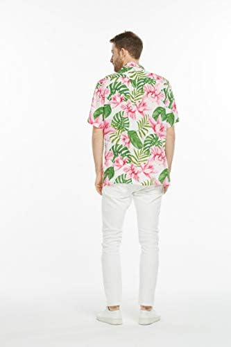 Подходяща Двойка Хавайски ризи Luau или Кимона в стил Day Dream Bloom