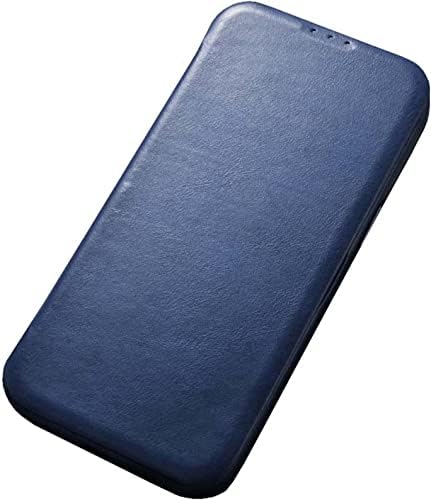 HOUCY Тънък Флип калъф за телефон Apple iPhone 14 Калъф 6,1 Инча 2022 Премиум Кожена устойчив на удари, надраскване Калъф-Награда на Държач за карти (Цвят: синьо)