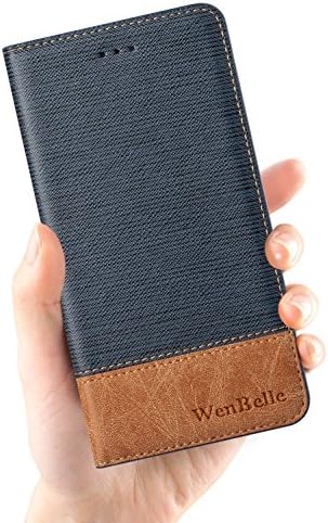 Калъф WenBelle за новия iPhone SE (2022 /2020 г. на издаване) 2-3-то поколение / 7 iPhone/ iPhone 8, с функция за стойка Премиум-клас, една чанта-портфейл от мека изкуствена кожа В тон, Сгъвае
