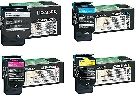 Комплект касети с тонер на Lexmark C540H1KG C540H1CG C540H1MG C540H1YG C540 C543 C544 C546 X543 X544 X546 X548