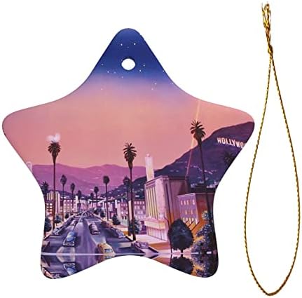Коледен керамичен медальон Old Hollywood 2022 за украса на Коледната елха