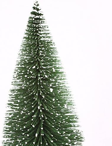 VALICLUD Мини Matte Настолна Коледна Борова коледно Дърво с Дървена Основа, Украса за Коледното Домашно Парти