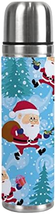 Vantaso Коледа Дядо Мраз на Нова Година Зимата е Изолиран Термос Спортна Бутилка За Вода Чаша Чаша 500 мл 17