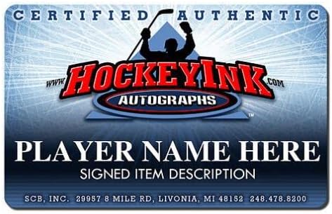 ТОД БЕРТУЦЦИ подписа шайбата зимни класика НХЛ 2014 - Детройт Ред Уингс - за Миене на НХЛ с автограф
