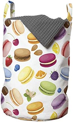 Foldout Цветен Чанта за дрехи, Традиционни френски Макарони с Плодове, Лимони, Бадеми, шам-Фъстъци и Шоколад,